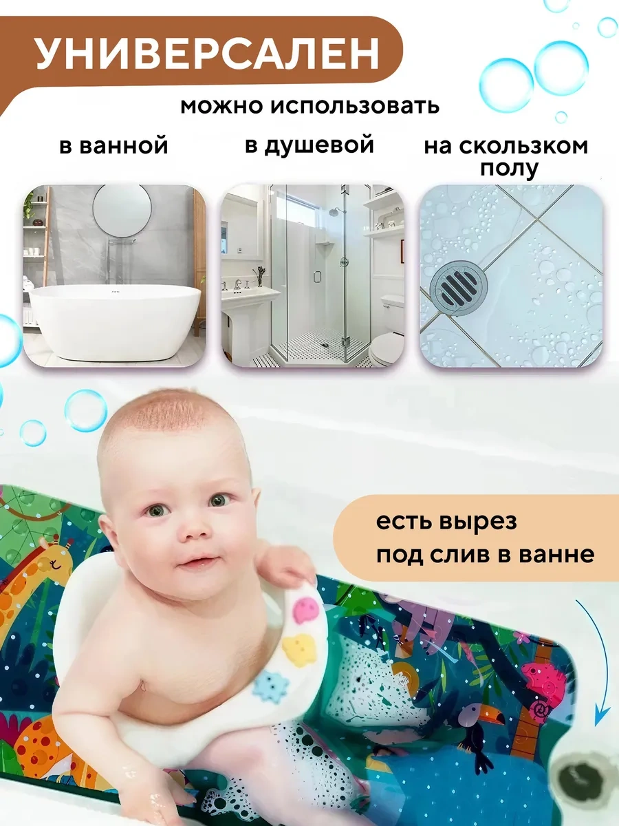 Conflate Emniyetli Vantuzlu Çocuk Banyo Paspası 283844090 Gri