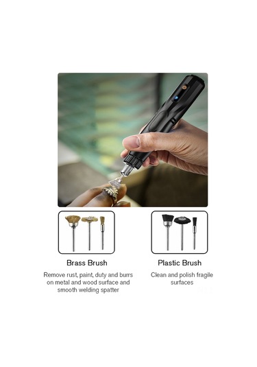 Aubyhe 151 Parça Fırçalı Taşlama Kesme Seti - Taşlama, Kesme, Polishing Ve Temizleme Aksesuarları, 1/8 İnç Uçlu Roter Aletleri İçin Tam Zırh Paketi