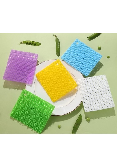 Kenpazar Çok Amaçlı Sebze Ve Meyve Temizleme Patates Soyma Fırçası Çok Renkli