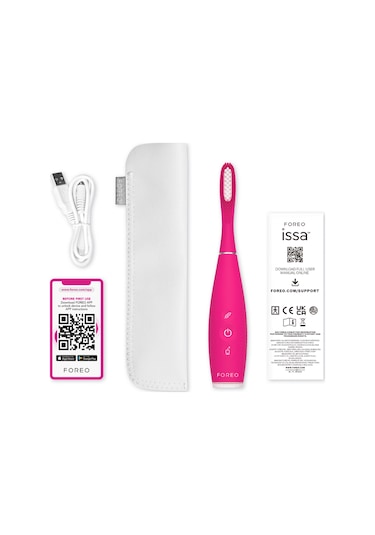 Issa 4 Hybrid Silikon Diş Fırçası, Fuchsia