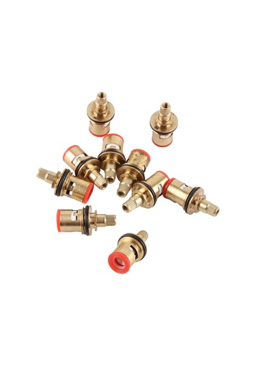 Vkemall 10 Adet Porselen Kromlu Paspas Krom Valf Çekirdeği, Ev, Mutfak, Lavabo Paspas Tamiri İçin Dayanıklı Bakır Malzeme, Su Tıkanıklığını Önleyen Tamir Seti Diğer