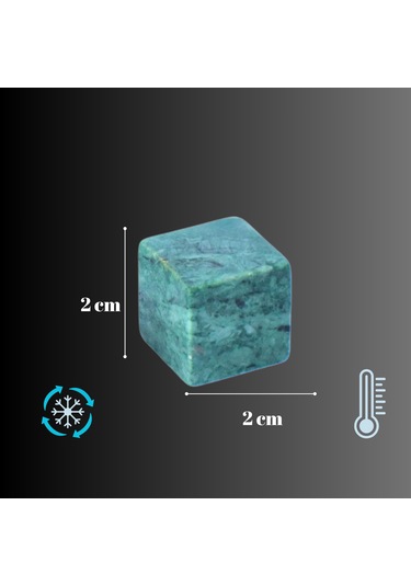 Perlotus Mermer Granit Viski Taşı 1 Adet Deneme Paketi Hediyelik Yedek Taş Yeşil