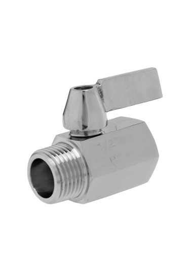 304 Paslanmaz Çelik Mini Küresel Vana 1/2 İnç Dişi X Erkek Npt Konu