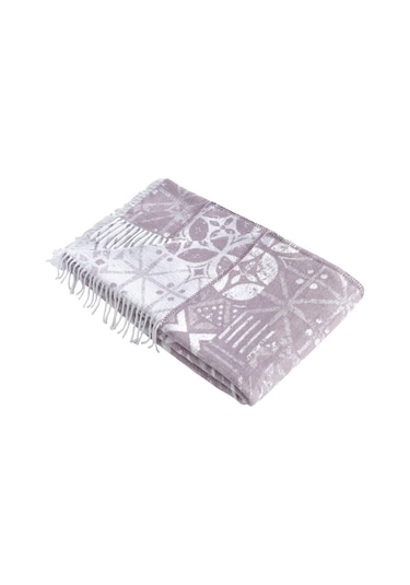 Pamuklu Tv Diz Battaniyesi Bahar Mürdüm