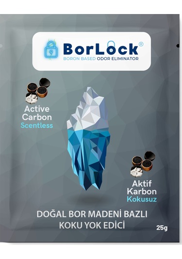 Borlock Aktif Karbonlu Koku Giderici 15 x 25 G