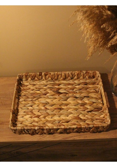 Hasır Su Sümbülü Dikdörtgen Tepsi Geniş Boy Diğer