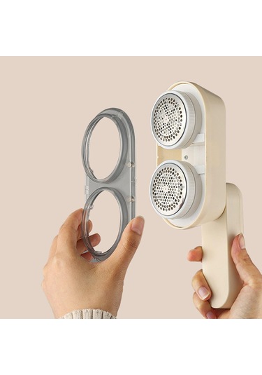 Homyl Elektrikli Lint Temizleyici Tüylenmeyi Giderir Kumaş Bej