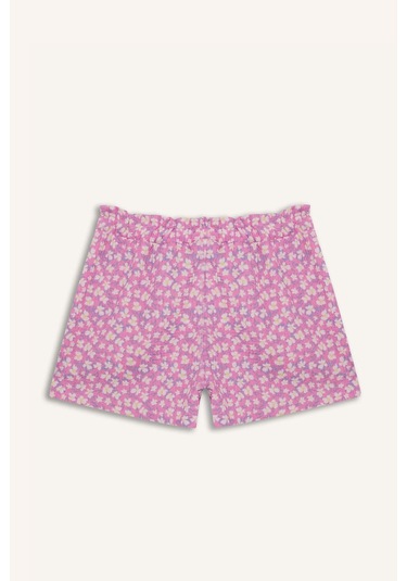 Defacto Kız Çocuk Desenli Esnek Belli Şort E5699a825hspn659 Pembe