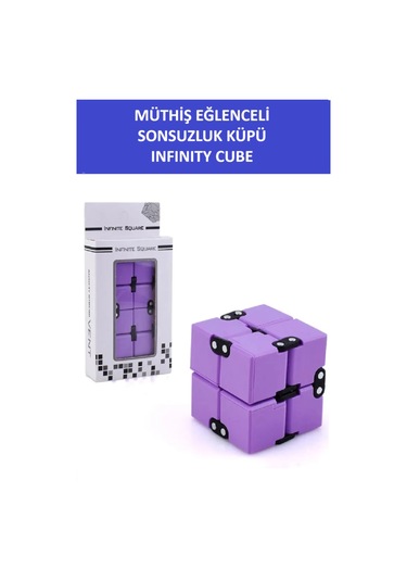 Sonsuzluk Stress Küpü - Infınıty Cube - Renk:mor