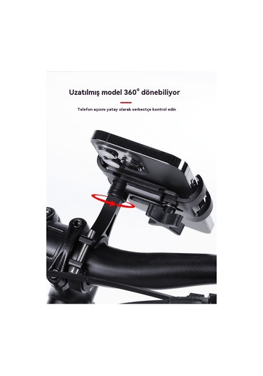 Bisiklet Alüminyum Alaşımlı Sa Telefon Tutacağı, Bisiklet Ve Motosiklet Navigasyon Standı Golden