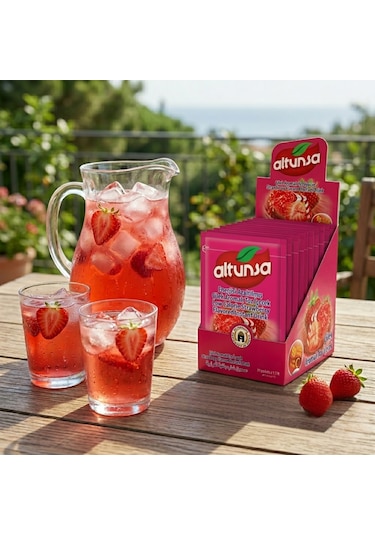Altunsa Çilek Aromalı Toz İçecek 24 x 9 G