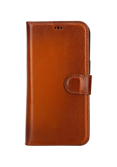 İphone 15 Pro Çıkarılabilir Deri Cüzdan Kılıf