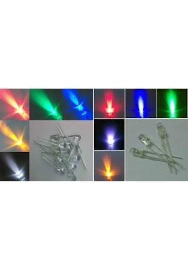 50 Adet 5Mm 2 Pin Rgb Led Flash Fast Hızlı Mantar Tip Led Arduino ...