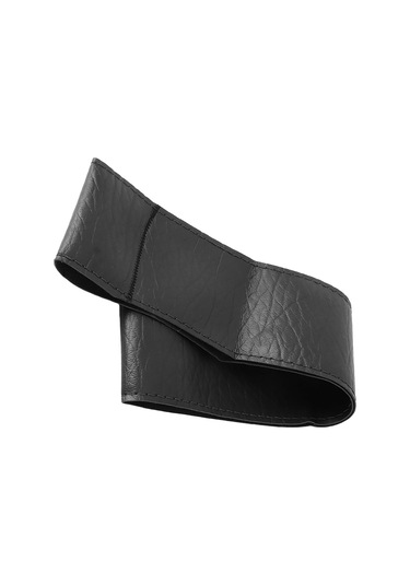 Reedark Kürk Simülasyonlu Fantezi Deri, Su Geçirmez, 38cm Evrensel, Kendin Dikiş Yaparak Konulabilir, Konforlu, Araç İç Dekorasyonu Zenginleyen, Siyah Fantezi Filtre Desenli Direksiyon Kılıfı Siyah