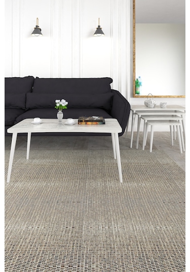 Alanur 5li Orta Sehpa Ve Zigon Sehpa Ahşap Ayaklı Çay Kahve Sehpası Xl Salon Seti Kristal