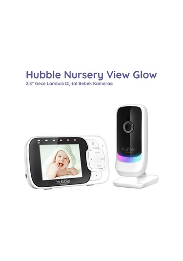 Hubble Nursery View Glow 2.8" Gece Lambalı Dijital Bebek Kamerası