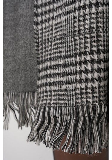 Kadın Yumuşak Dokulu Kalın Şal Atkı 15951 - Antrasit Antrasit