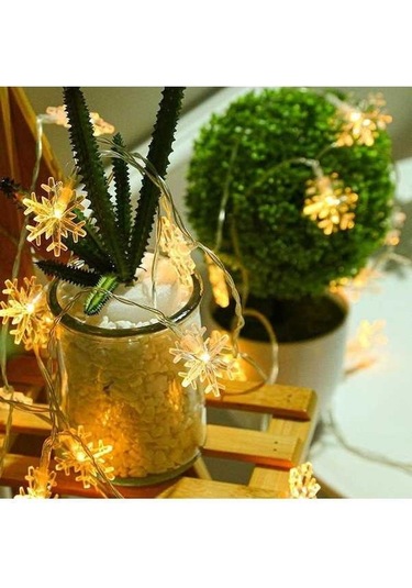 Pazly 3 M Noel Işıkları Kardan Adam Kar Tanesi Noel Baba Fener Kolye 1.5m/10led 3m/20led Dekorasyon Malzemesi 3m-style F