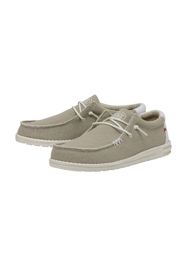 Off Whıte Sneaker Günlük Erkek Hd.40003 Hey Dude Wally Braid Beyaz