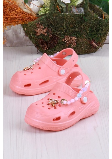 Fort Clx 6990 Plaj Deniz Havuz Terliği Hafif Rahat Esnek Kız Çocuk Terlik Turuncu