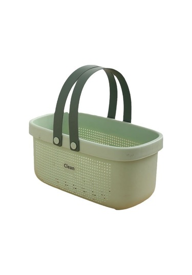 Geeroyoo Küçük Boy 21.5 14.5 15.5 Turuncu-beyaz Plastik Banyo Sepeti - Sıvı Akışlı Tasarım, Taşınabilir, Tuvalet Malzemeleri Ve Kozmetikleri Saklamak İçin Diğer