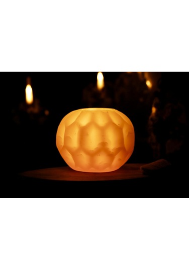 Fener Mum Petek Turuncu Kavun Kokulu Dekoratif Mum