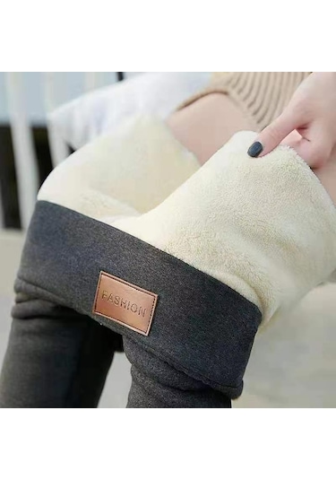 Gri Kış Kadın Tayt Yün Astarlı Kadife Termal Pantolon Yüksek Bel Tayt Düz Renk Rahat Streç Sıcak Gri Gri Kış Kadın Tayt Yün Astarlı Kadife Termal Pantolon Yüksek Bel Tayt Düz Renk Rahat Streç Sıcak Gri