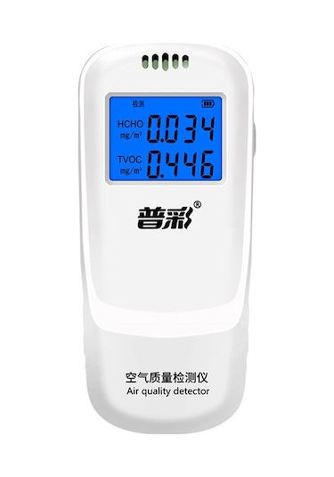 Pazly Lemestar Formaldehit & Voc Hava Kalitesi Ölçer, Pil Dahil, Beyaz Renk