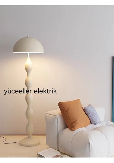 Yüceeller Modern Dekortaif Lambader Beyaz