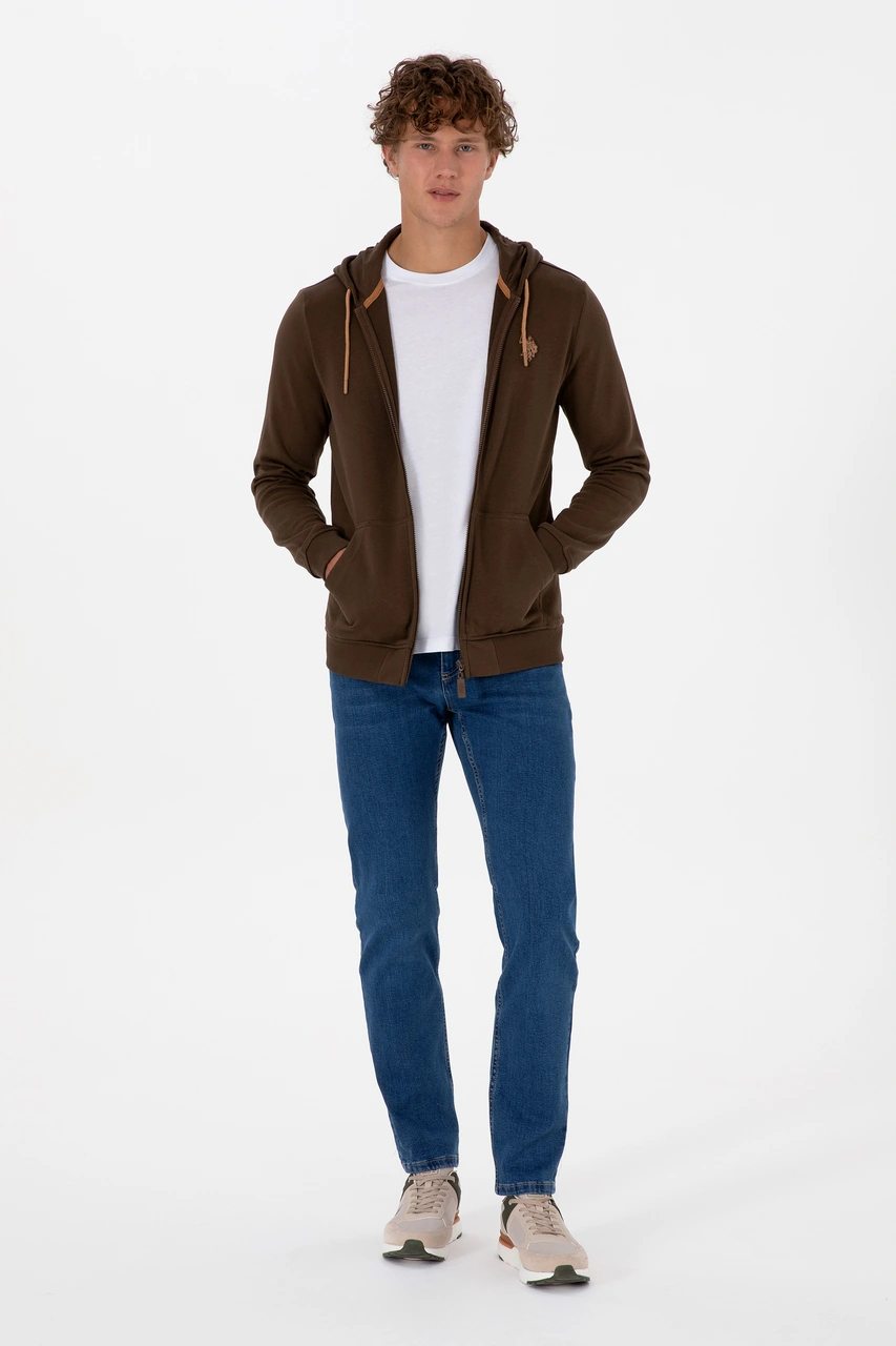 U.s. Polo Assn. Erkek Kahverengi Hırka Örme 50313748-vr029 Kahverengi