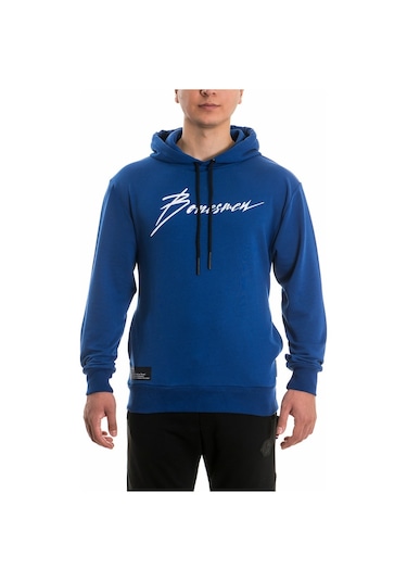 Bonesmen Erkek Kapüşonlu Sweatshirt (463018108) Saks Mavi