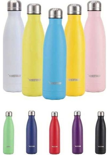 Besthome1 500ml Paslanmaz Çelik Vakumlu Termos Şişe, Günlük Kullanım İçin Yeşil Metal Yeşil