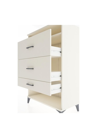 Hyperion Dolap Tek Raflı 3 Çekmeceli 88x44x134 Aytaşı-aytaşı Aytaşı