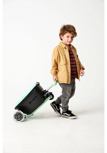 Micro Ride On Luggage Junior Scooter Bagaj Çanta Mint Yeşil