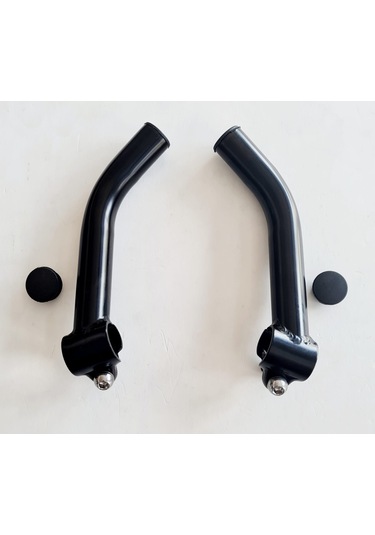Mtb Bisiklet Bar - End Boynuz Takımı Siyah