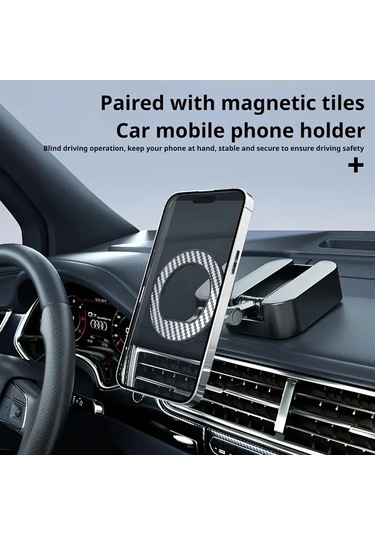 Gateesat Beyaz Katlanır Manyetik Telefon Tutucu Seyahat Araç Masa 360 Derece Döner Tripod