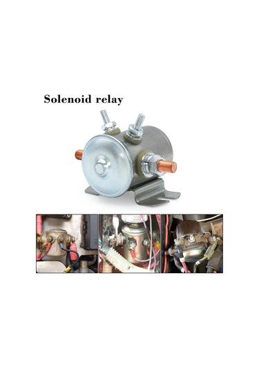 Geeroyoo Yüksek Kaliteli 12 Volt 4 Uçlu Solenoid Röle Anahtarı, Golf Arabaları Ve Endüstriyel Uygulamalar İçin