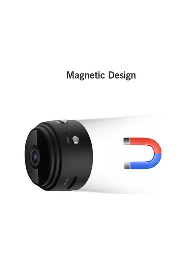 Geeroyoo A9 1080p Akıllı Güvenlik Kamerası: Gece Görüşü, Hareket Algılama, 150 Geniş Açı, Manyetik Montaj, 128gb Hafıza Desteği, Ev Ve Dış Mekan Kullanımı İçin İdeal Siyah