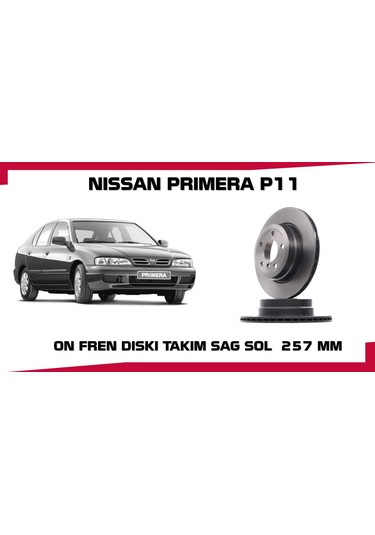 Nıssan Almera On Fren Dıskı Prımera 257 Mm
