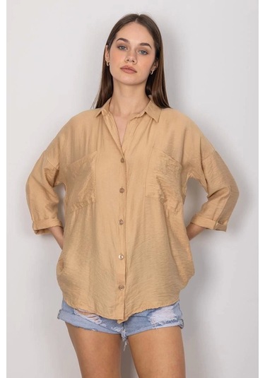 Cepli Salaş Gömlek T1010 Vizon