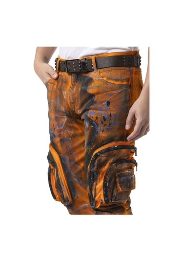 Cd902 Erkek Kargo Pantolon Turuncu