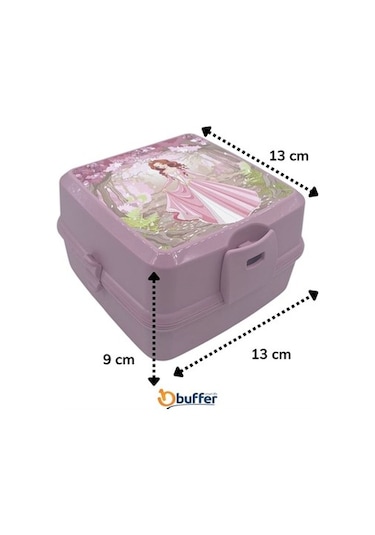 Buffer® Kendiliğinden Kaşık Çatallı Beslenme Kutusu 4 Bölmeli Çoc