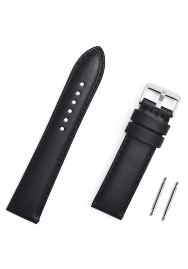20mm Siyah Bombeli Saat Kordonu Antialerjik Kayış Chr72820