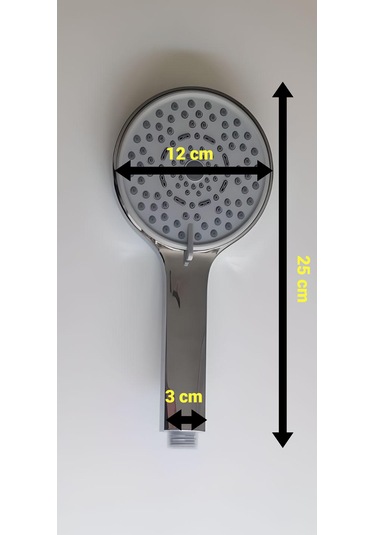 Fonksiyonlu Duş Başlığı - Duş Başlığı Spirali GÜMÜŞ