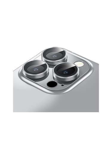 Buff Iphone Uyumlu 13 Pro / 13 Pro Max Uyumlu Kamera Metal Lens Koruyucu Gümüş