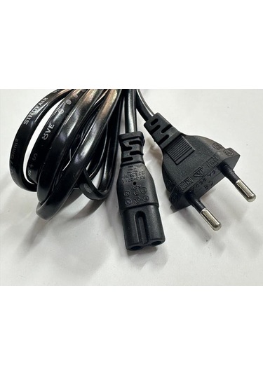 3 Metre 2 Li Power Kablo 3 Metre Işıldak Kablosu 3 Metre Televizyon Power Kablo