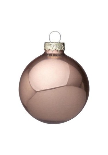 Yılbaşı Topu Cam Bronz Çap 10cm