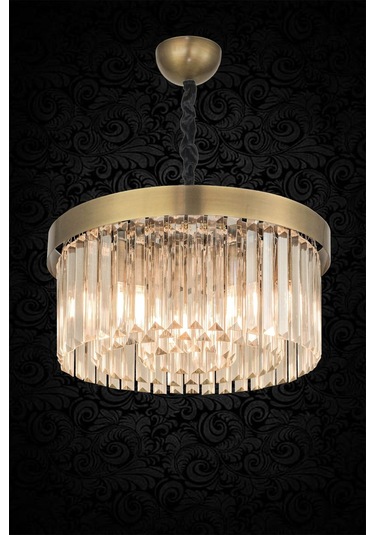 Desina 40 Lık Kristal Taşlı Avize - Eskitme Kaplama Eskitme Kaplama