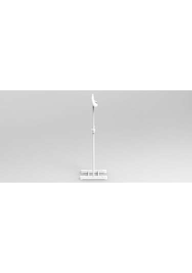 Lerato Tek Tepeli Dilsiz Uşak Elbise Askısı Beyaz