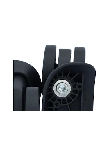 Suntek 2x Bagaj Tekerleği Esnek Sessiz Güçlü Taşıma Siyah